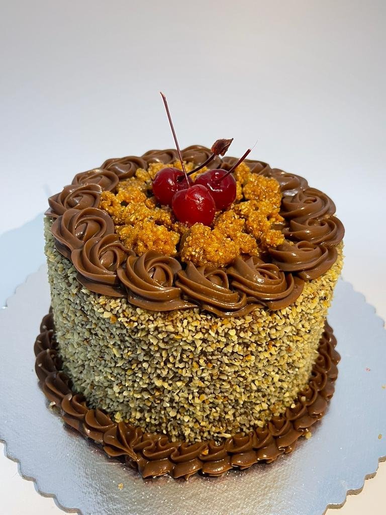 torta crocante com chocolate